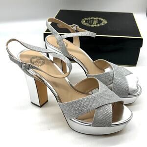 I. Miller Womens Samien Heeled Sandals Silver Size 11M